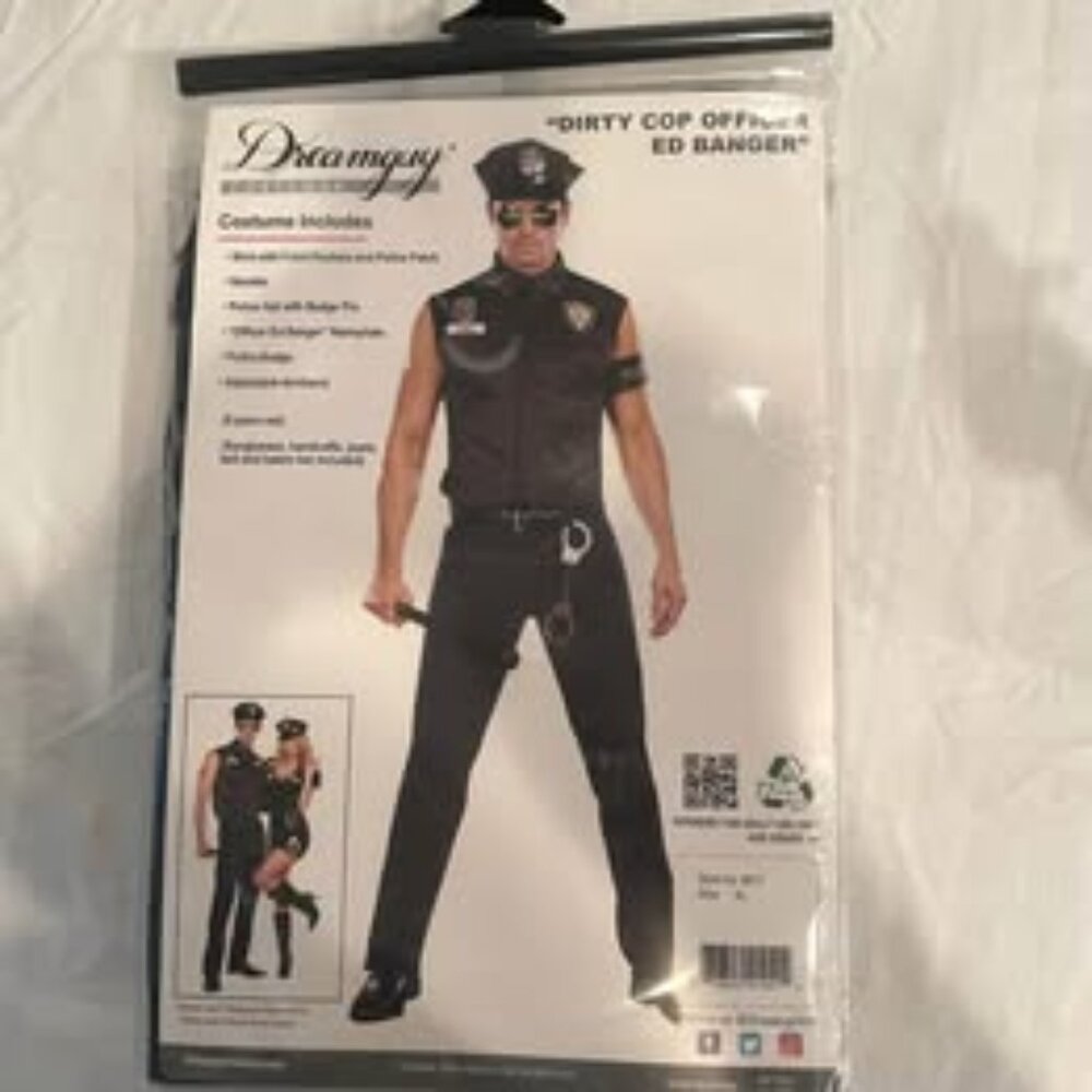 Halloween Costume XL Cop Policeman NEW! Mens Dreamgirls Dreamguys
